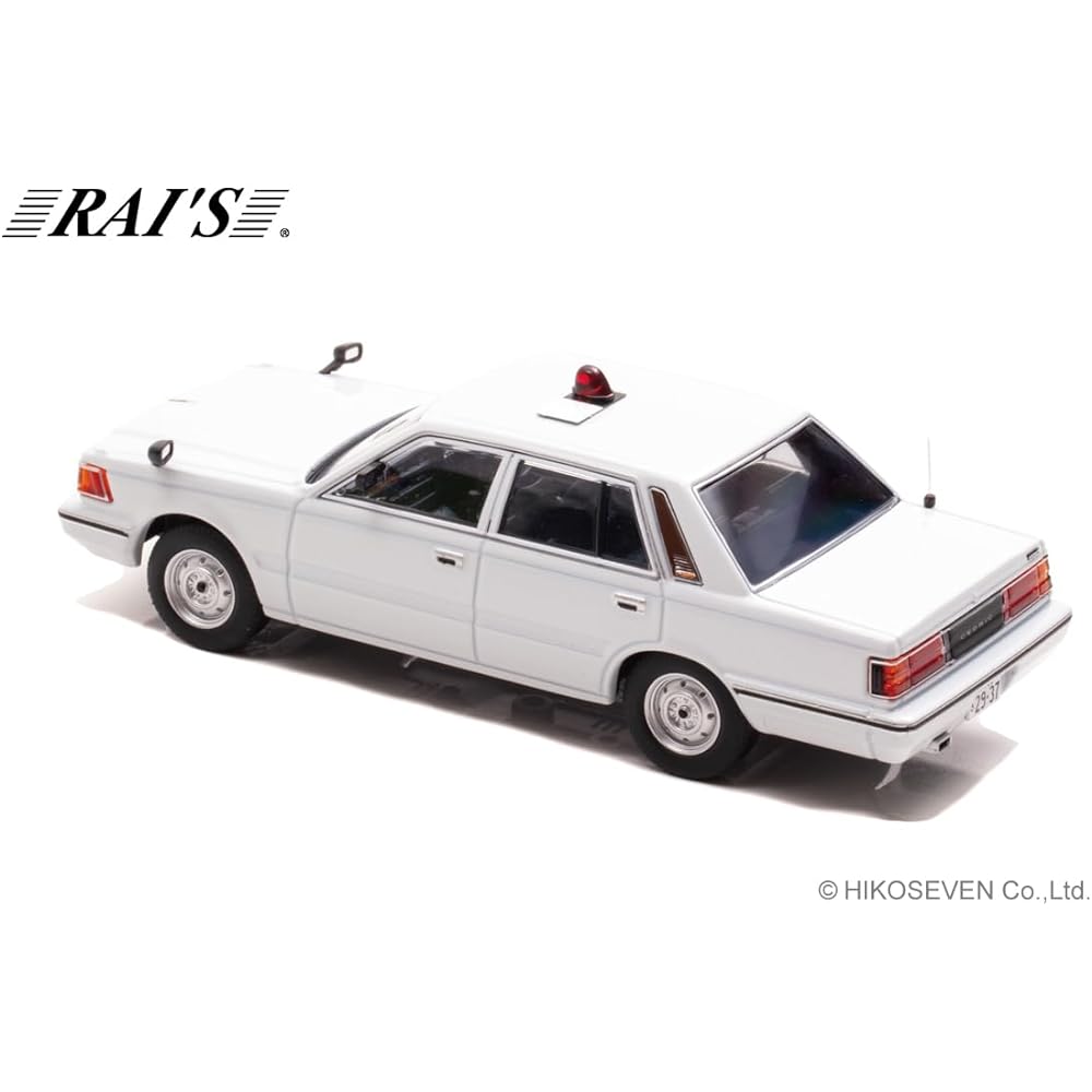 Hiko seven RAI'S 1/43 Nissan Cedric (YPY30 modified) 1985 Kanagawa Prefectural Police Expressway Traffic Police Corps vehicle (masked white) Completed product