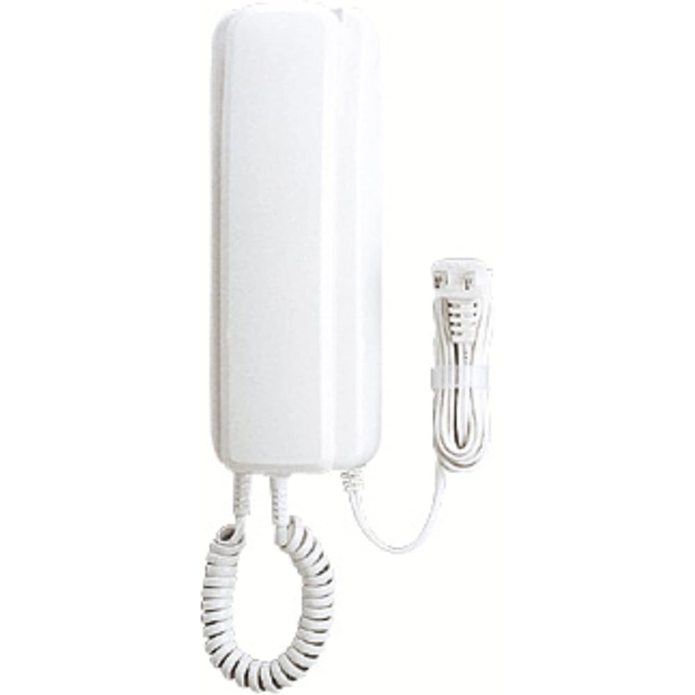 AT-206 iPhone Intercom Door Phone Base Unit, Wall Mounted, Wall Mounted, Handset Type, 3 Simultaneous Calls, AA Battery Operated, White