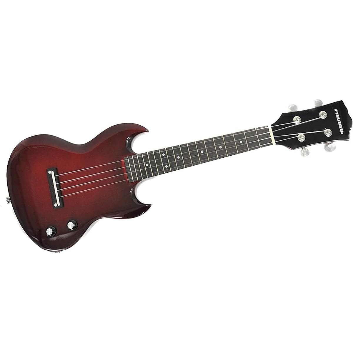 PLAYTECH Electric Ukulele Concert Type Red
