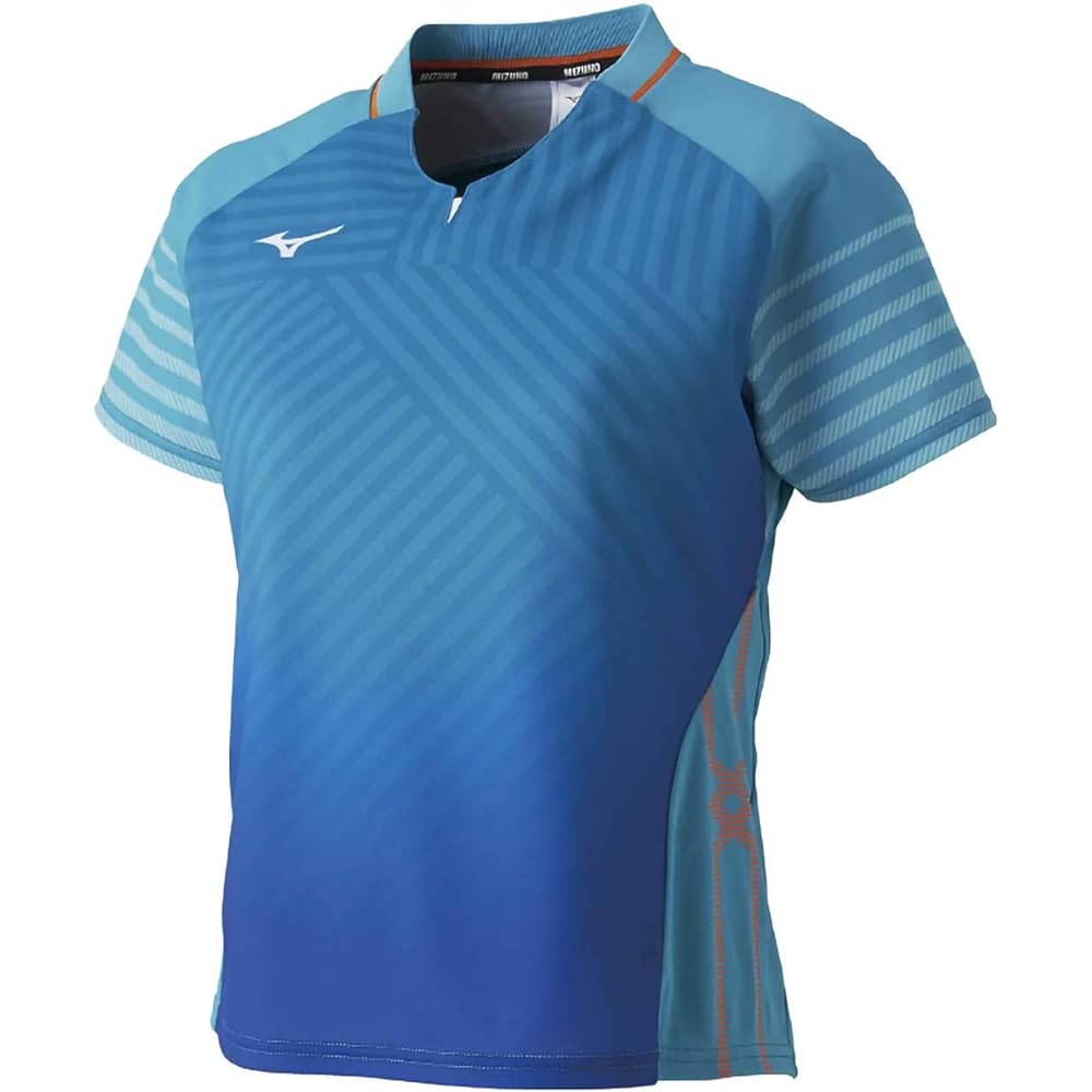 [Mizuno] Table Tennis Wear Game Shirt, Short Sleeve, Standard, Dynamotion Fit, Sweat Absorbent, Quick Drying, JTTA Officially Approved, 82JA9201 Women's