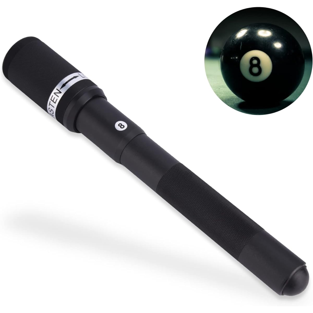 SHYEKYO 12.6" Billiard Telescoping Extension Cue 9 Ball Pool Cue Billiard Stick Extension Push-On Telescoping Cue Extension