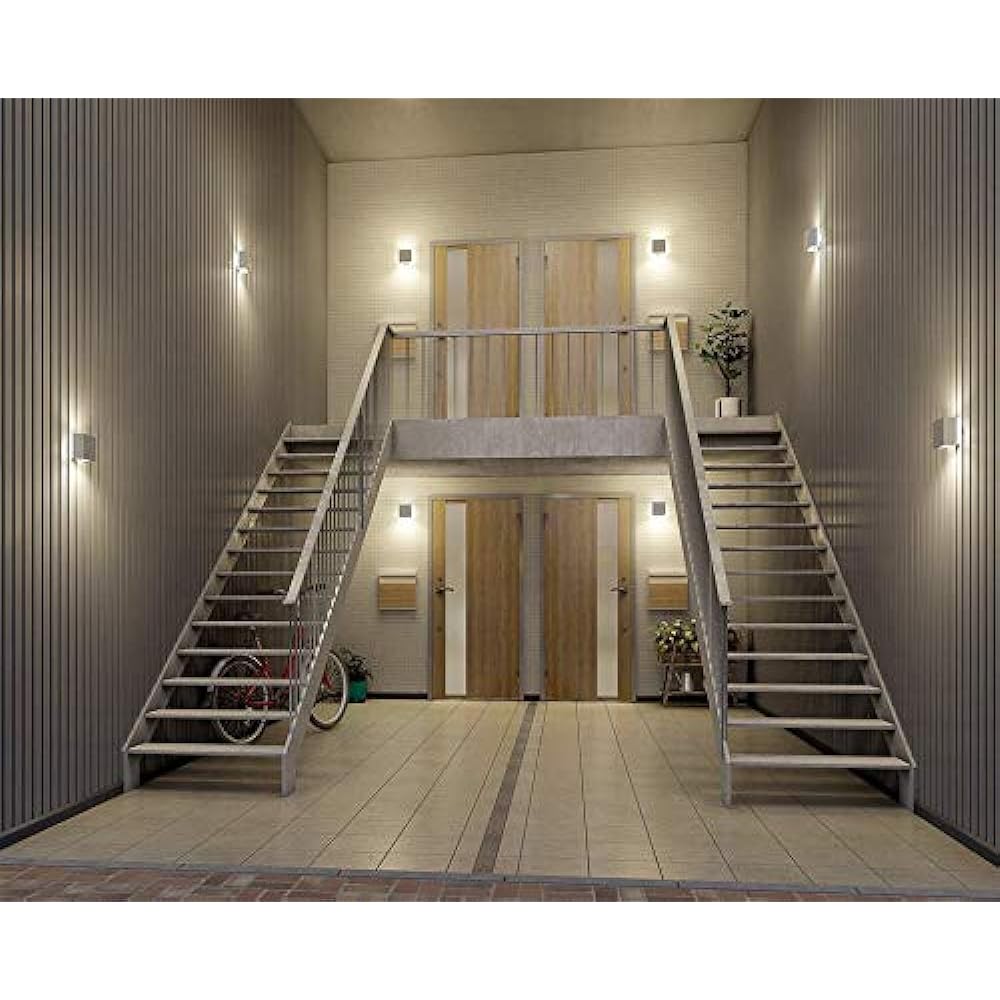 Orderic Exterior LED Porch Light High Color Rendering Rainproof Bulb Color Matte Silver:OG254868LR