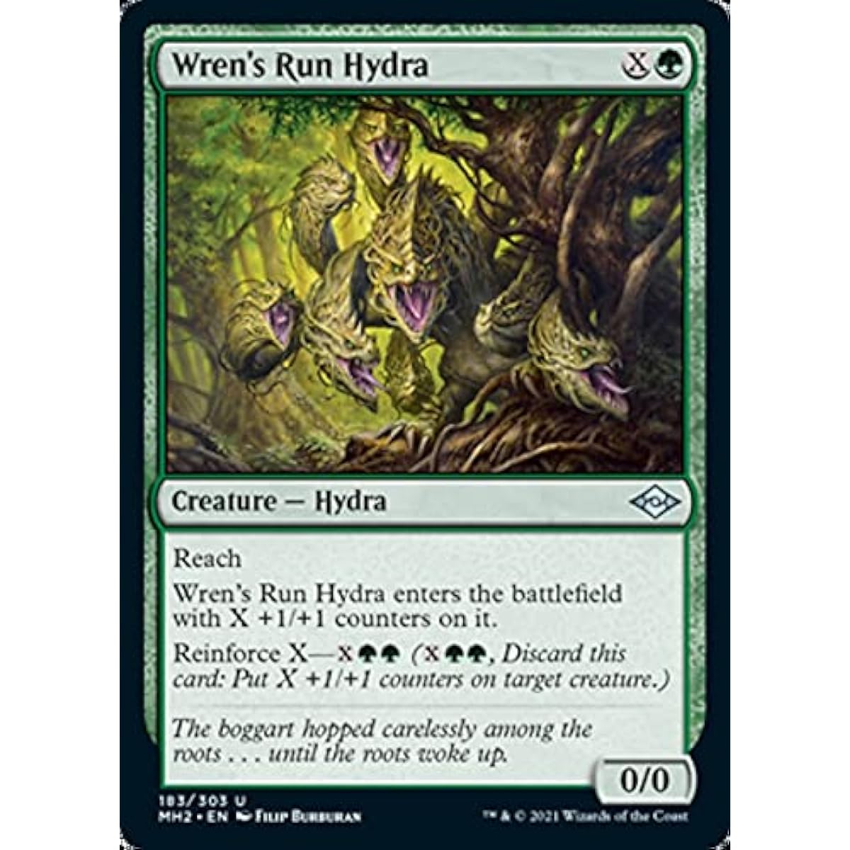 Magic: The Gathering - Lens Run Hydra (183) - Foil - Modern Horizons 2
