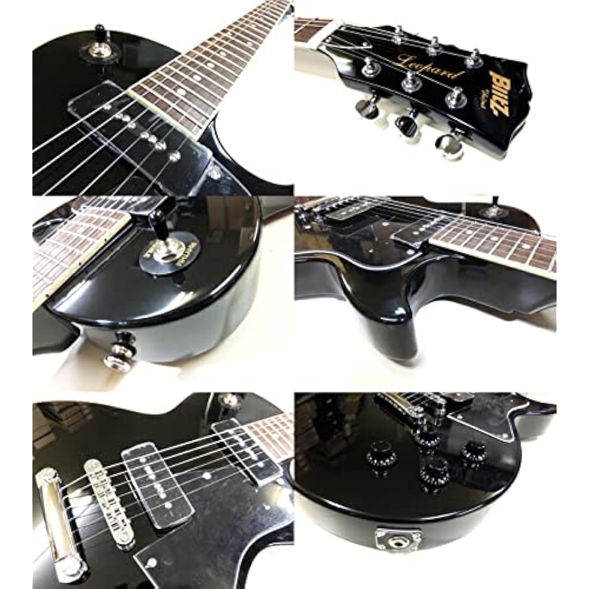 Electric guitar beginner set Les Paul Special type with mini amp 15-piece set Blitz BLP-SPL BK [98765]