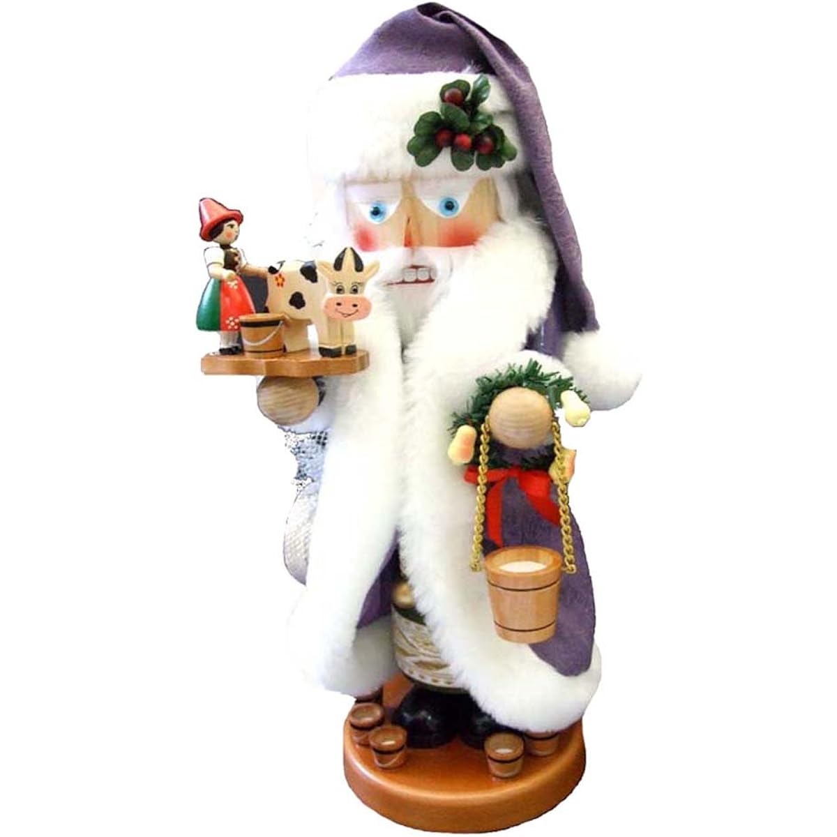 Steinbach Kurt Adler 18" Limited Edition 12 Days of Christmas Wind Up Musical Eight Maid Milking Nutcracker
