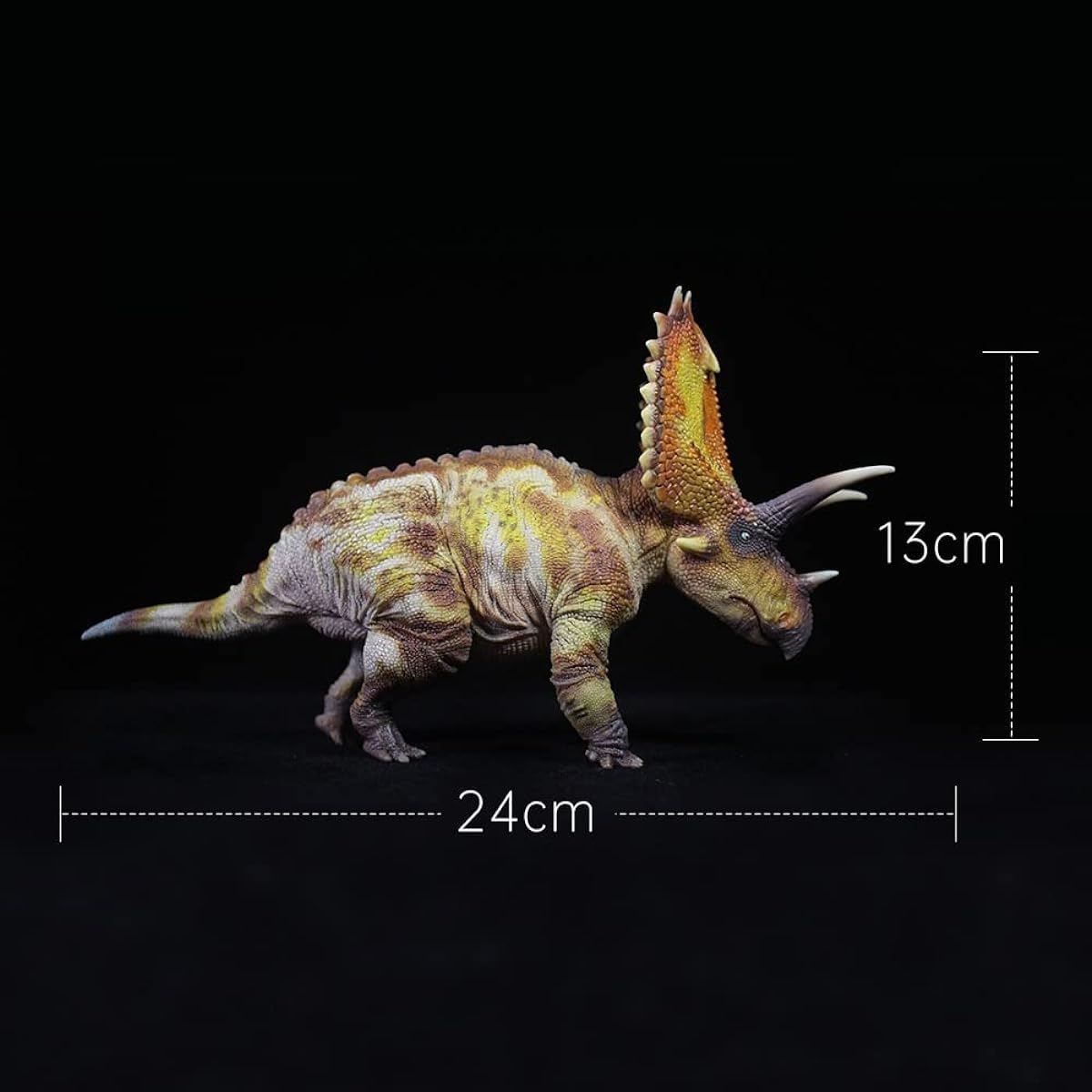 XINPANYIAN 1:35 Pentaceratops Dinosaur Classic Ancient Prehistoric Animal Model (Pentaceratops Orange)