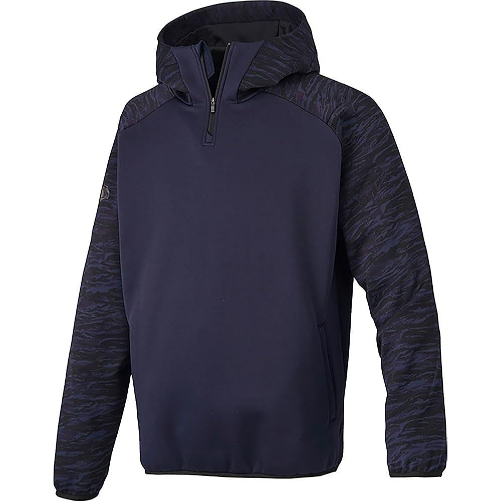 [DESCENTE] Baseball Fleece Half Zip Barrier Fleece