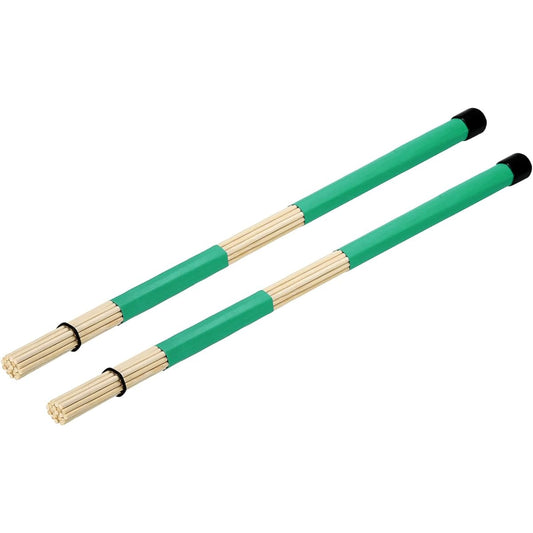 MECCANIXITY Bamboo Drumstick Brush Green Jazz Acoustic Rock Band Music Lover Percussion 1 Pair