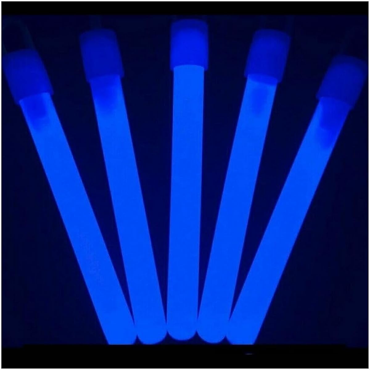 [Glow With Us] Glow With Us Glow Sticks Bulk Wholesale, 100 4 Glow Stick Light Sticks Blue + 100 FREE Glow Bracelets [Parallel Import]