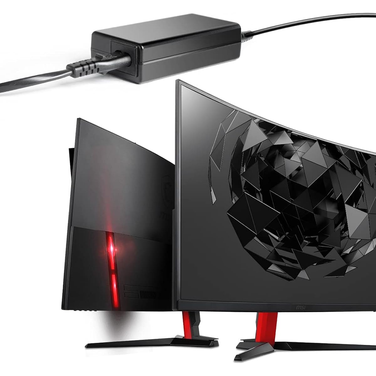 CASIMY 12V AC/DC Adapter Charger MSI Optix AG32C 32" OPTIXAG32C AG32CQ OPTIXAG32CQ 32" MAG27C MAG27CQ 27" MAG24C OPTIXMAG24C 24" Curved Gaming Monitor Display Power Supply