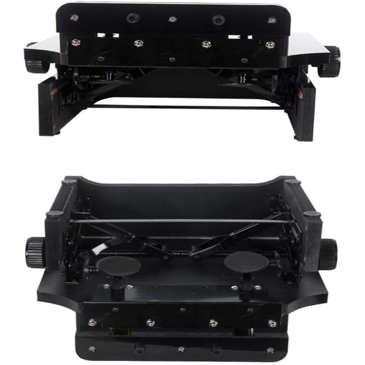 Universal Piano Pedal Sustain Pedal Electric Piano Auxiliary Step Stool Children's Piano Auxiliary Lift Pedal Universal with Two Pedals and Foot Pedal Sustain (Color: Black, Size: 14x38x35cm)
