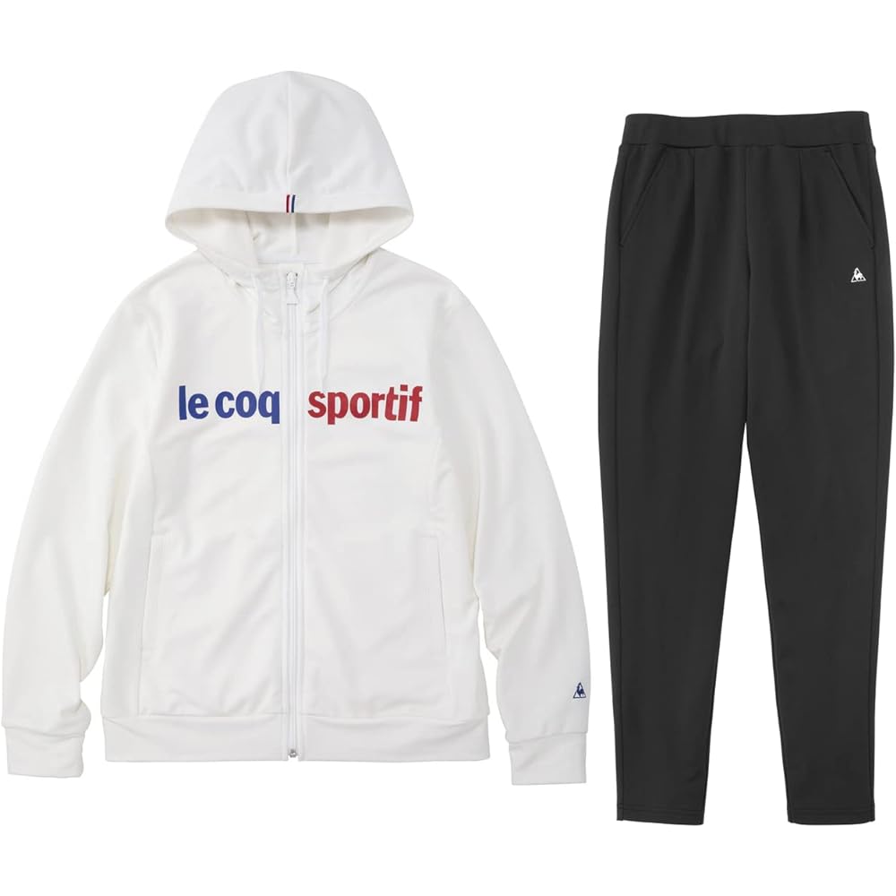 [Le Coq Sportif] Women's Hooded Warm-up Jersey Jacket/Pants Top and Bottom Set QMWRJF01/QMWRJG01
