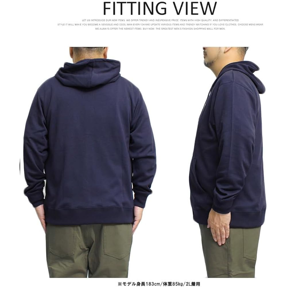 [One Colors] LOGOS PARK Hoodie Men's Large Size Thin Logo Print Zip Up Cardboard Sweatshirt