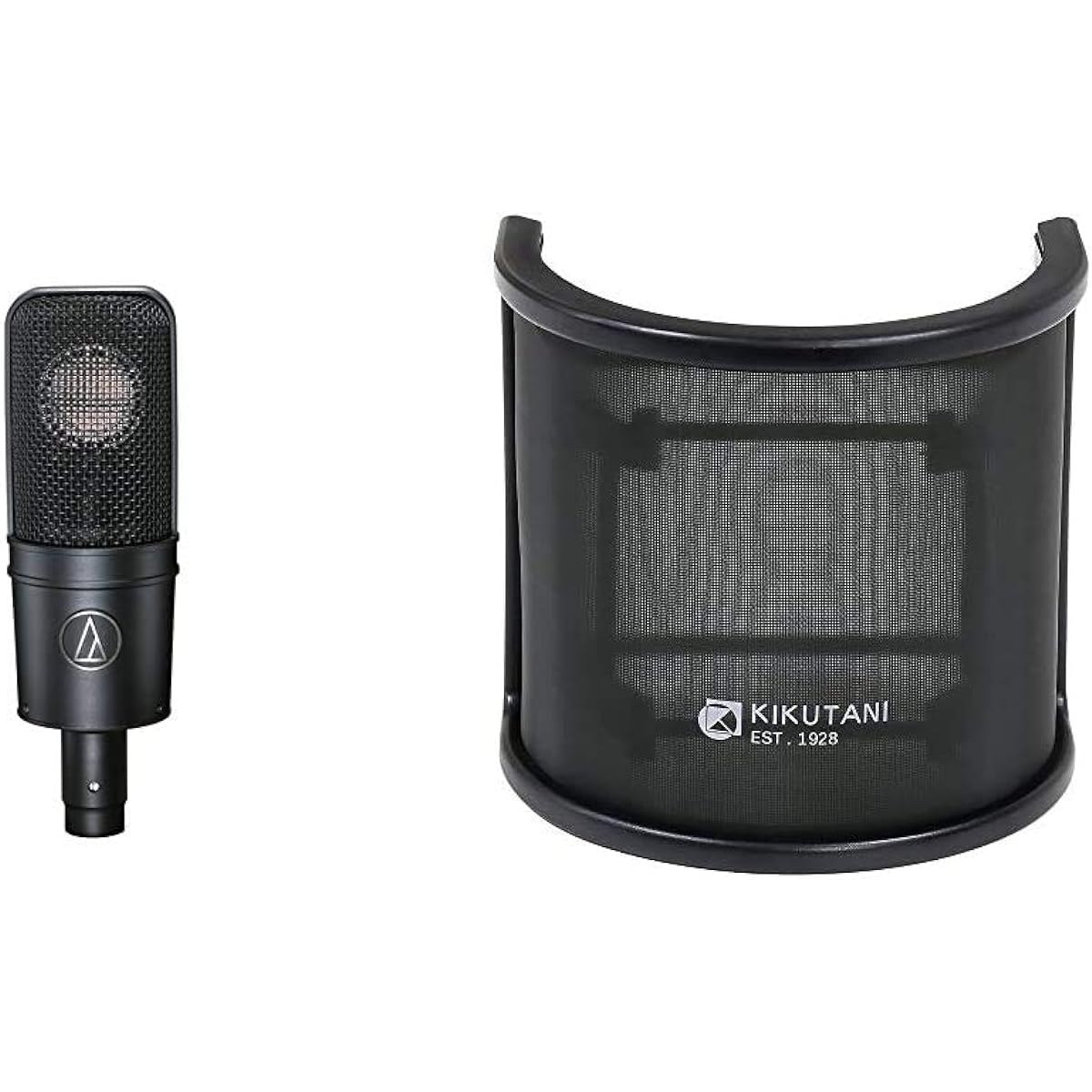 Audio Technica Condenser Microphone AT4040 Kiktani Pop Blocker PO-7 Set