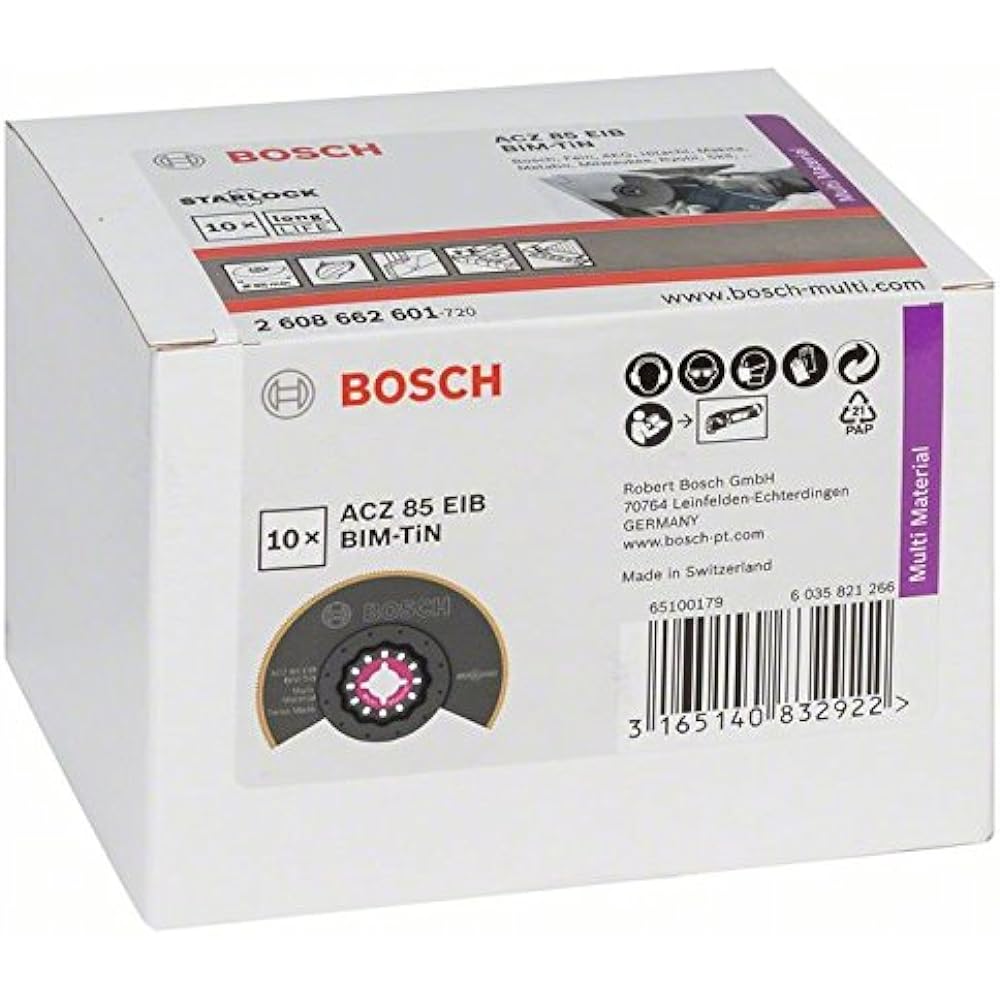 BOSCH cut-and-sew multi-tool blade 85mm (Starlock, 10-piece set) ACZ85EIB/10