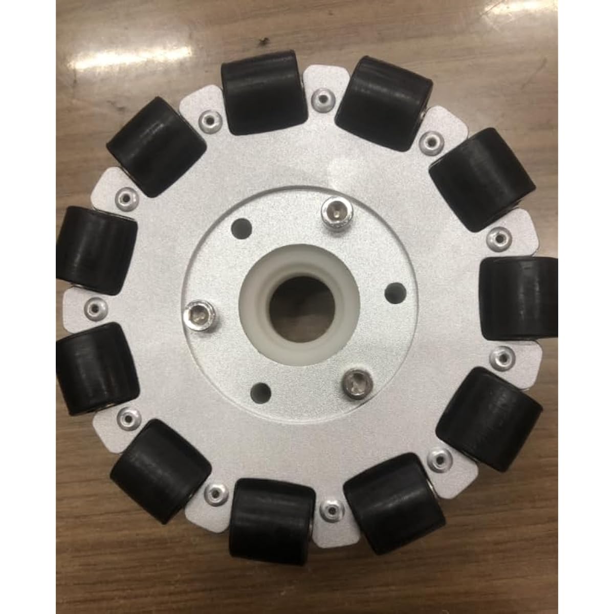 Mecanum Wheel (Double Wheel) Omnidirectional Aluminum Alloy Hub Component Parts for Robot Toy DIY