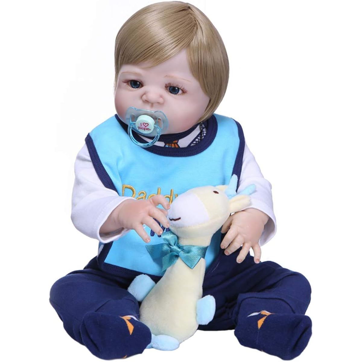 Full Silicone Vinyl Body Reborn Baby Doll Lifelike Real 57cm Newborn Baby Boy Waterproof Baby Doll Bath Toys Kids Gift Birthday