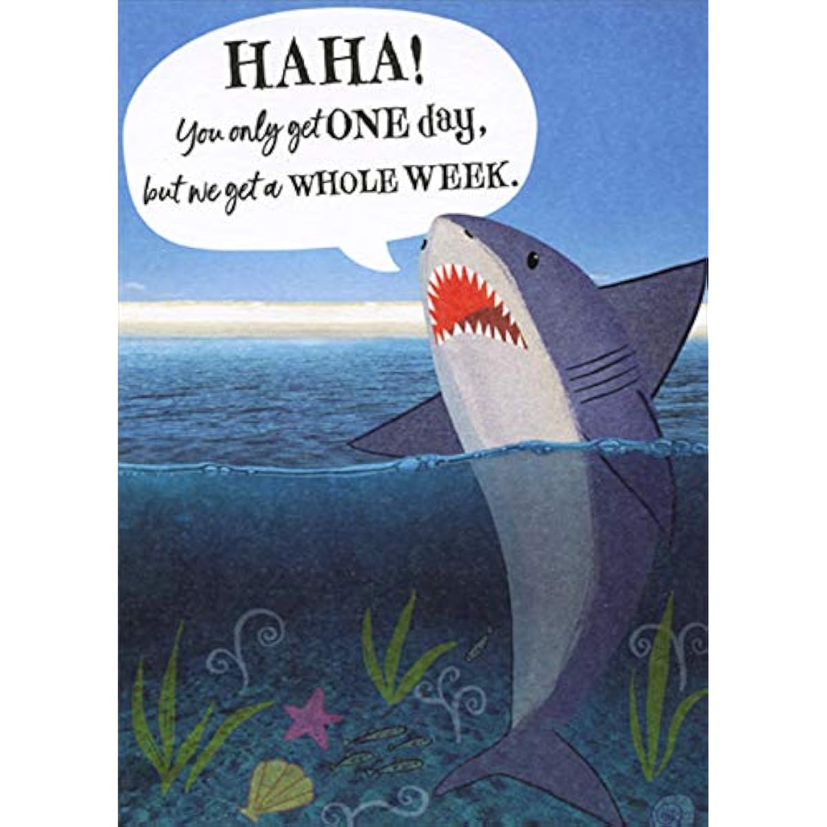 Designer Greetings Ha Ha : Shark Week Taunt Funny/Humor Birthday Cards