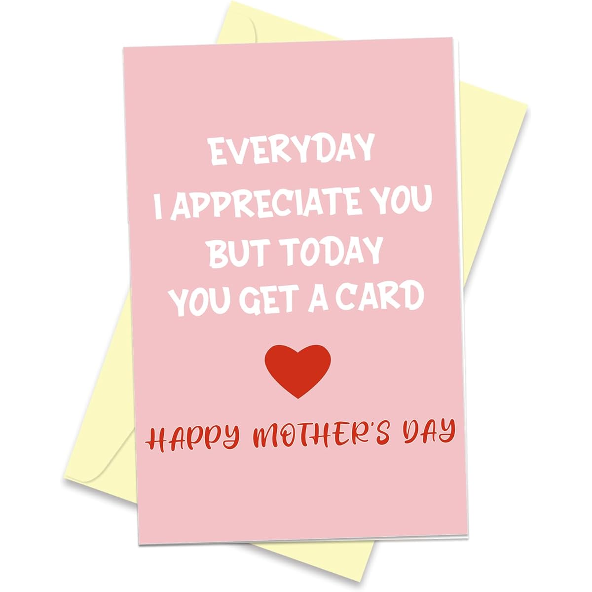 Arsagen Funny Happy Mother's Day Cards, Special Birthday Cards from Kids, Love Mom Cards, Everyday I Appreciate You