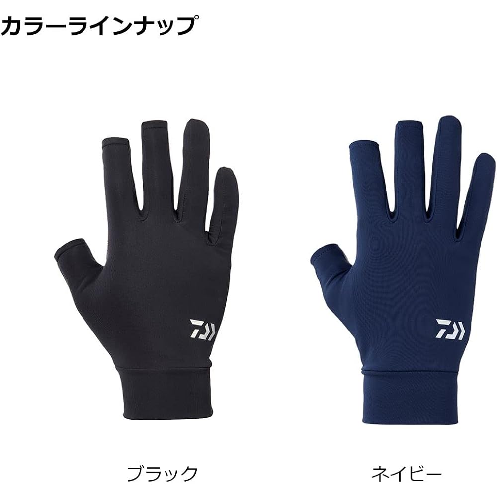 [Daiwa] Wear/Gloves Ice Dry (R) UV Protection Cool Gloves 3 Cut DG-6723 M~L Various