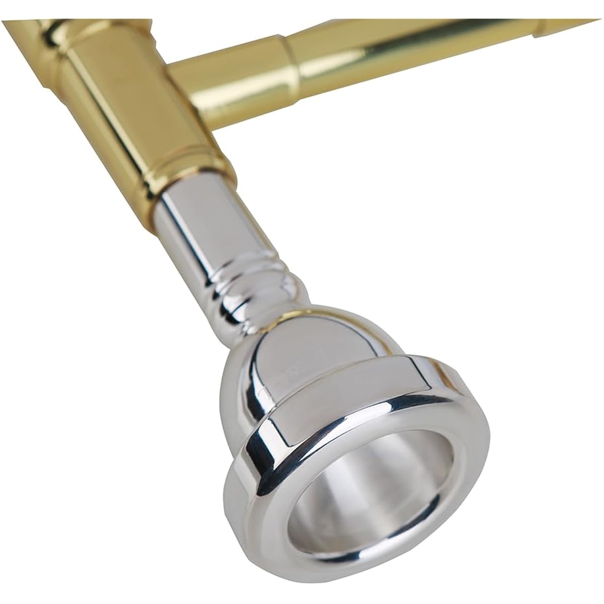 Glory TENOR Trombone Mouthpiece 61/2 Large Shank Silver Plated Trombone Mouthpiece