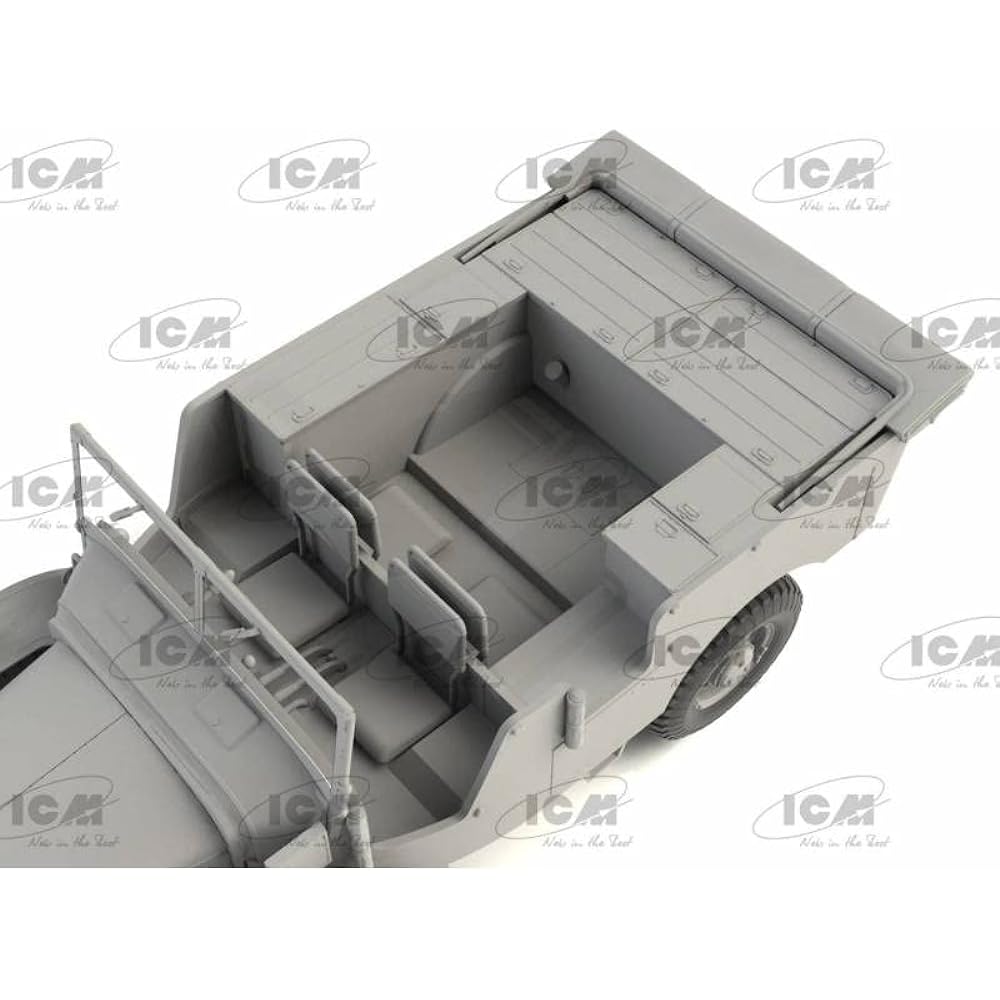 ICM 1/35 French Army Roughly V15T Artillery Towing Vehicle Plastic Model 35570 Molding Color