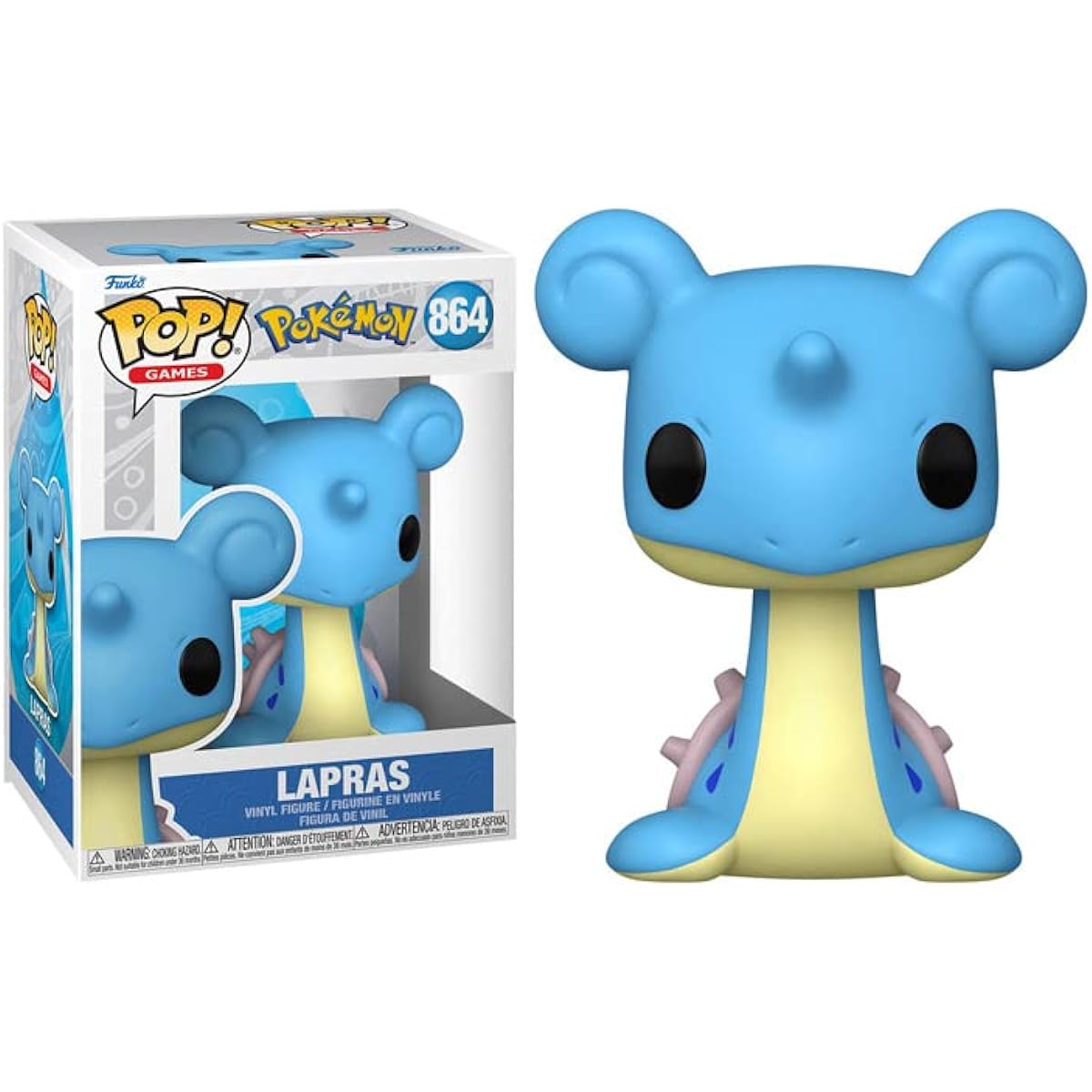 Pokemon - Lapras Pop! Vinyl Figure (with Compatible Pop Box Protector Case) Multicolor 3.75"