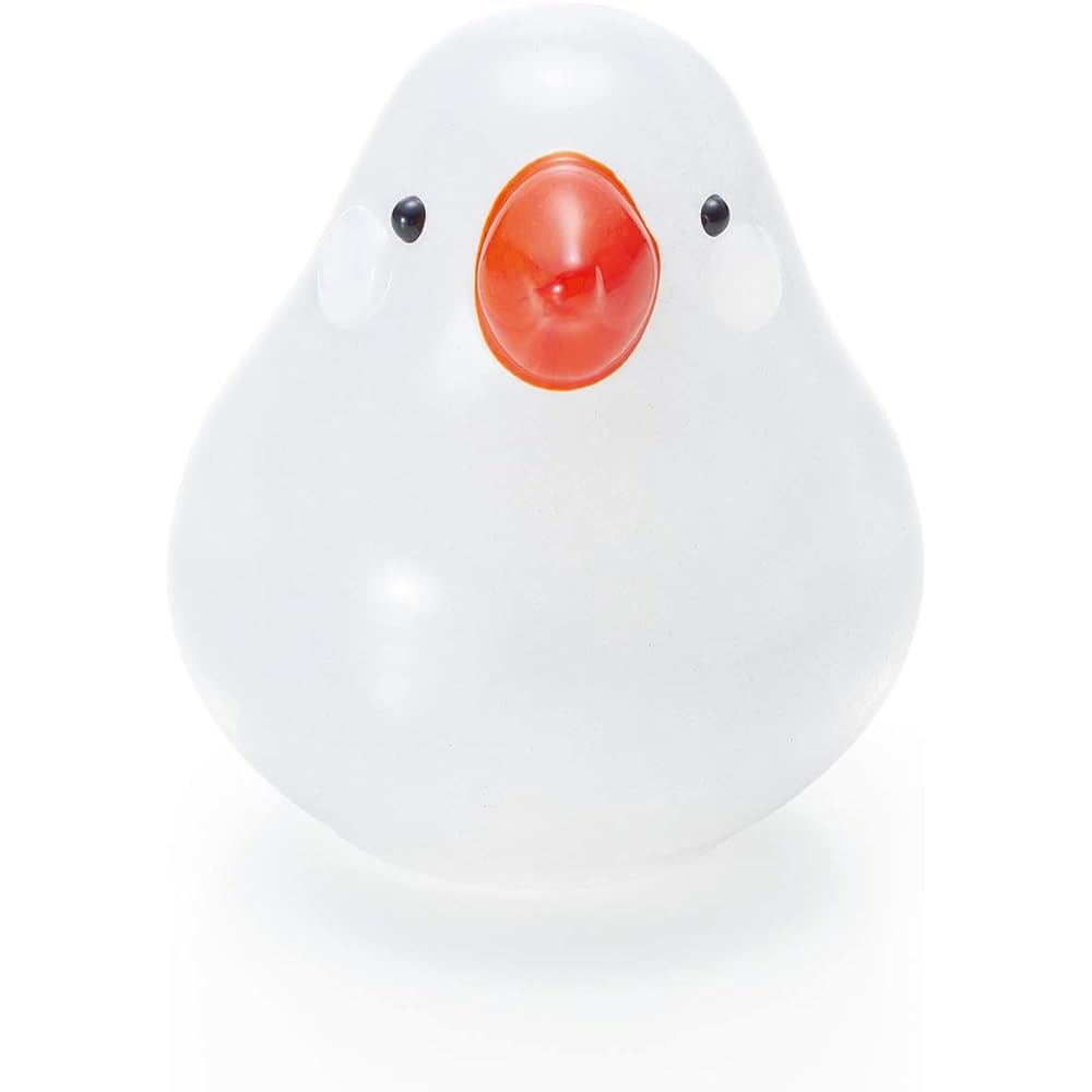 Adelia Ornament My Family Sparrow Maru Daifuku [Glass/Handmade/White Sparrow] Made in Japan Comes in a Box Interior Birthday Gift Present F-71972