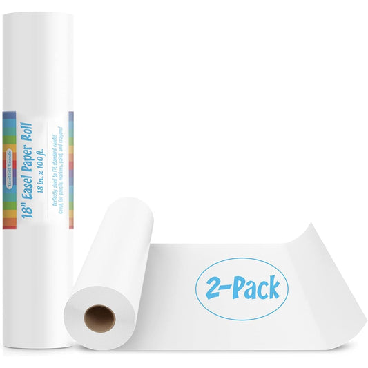 18" Easel Paper Roll for Arts & Crafts - Fits Most Standard Children's Easels - 100' Roll - 18" x 100'