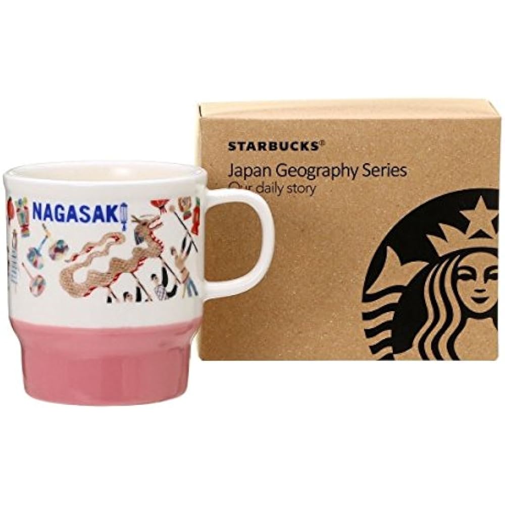 STARBUCKS Starbucks Japan Limited Nagasaki Limited Mug Renewal Design Japanese Style Jaodori Lantern Spirit Nagashi NAGASAKI Regional Limited Local Limited White White Green Green Mug Cup Ceramic 355ml