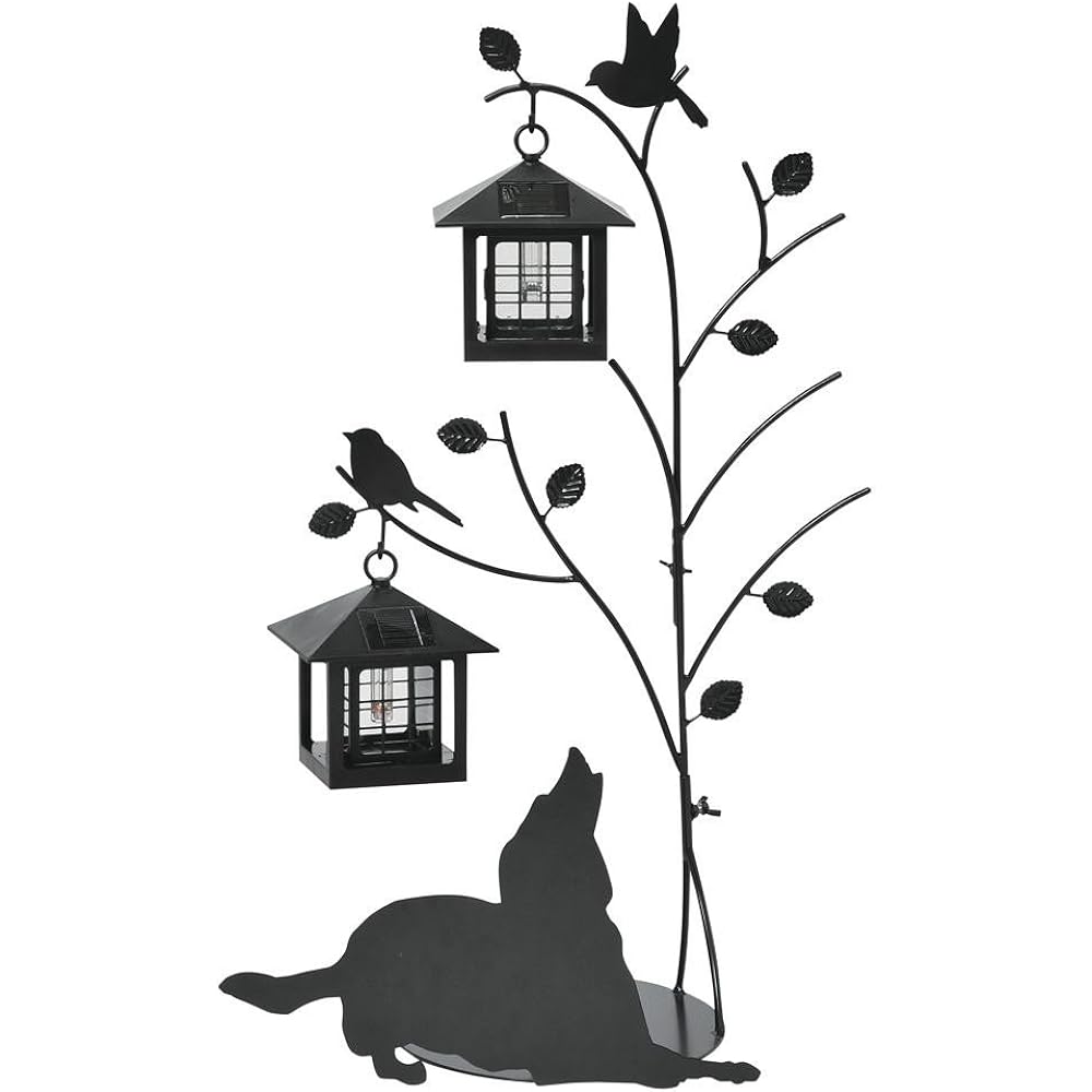 Setcraft Silhouette Solar (Tree & Dog) 2 lights SI-1955-1300 Height: Approx. 66.5cm