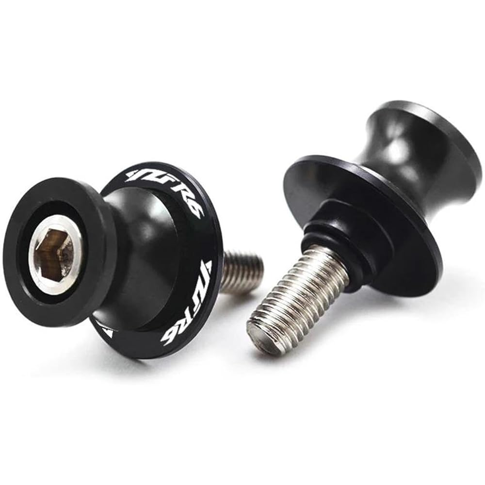 Bike Stand Screw Slider M6 Motorcycle Accessories Swing Arm Spool Slider Stand Screw For YZF R6 YZFR6 2000 2001 2002 2003 2004 2005 2006-2016 (Color: Black, Size: B)