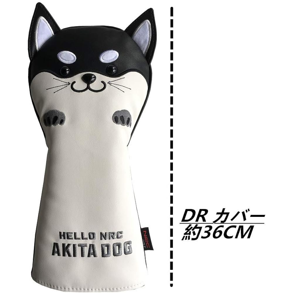 Sunbro Golf Head Cover Golf Character Headcovers Driver Cover Wood Cover Utility Cover Putter Cover Club Cover Baka Moe Akita Inu