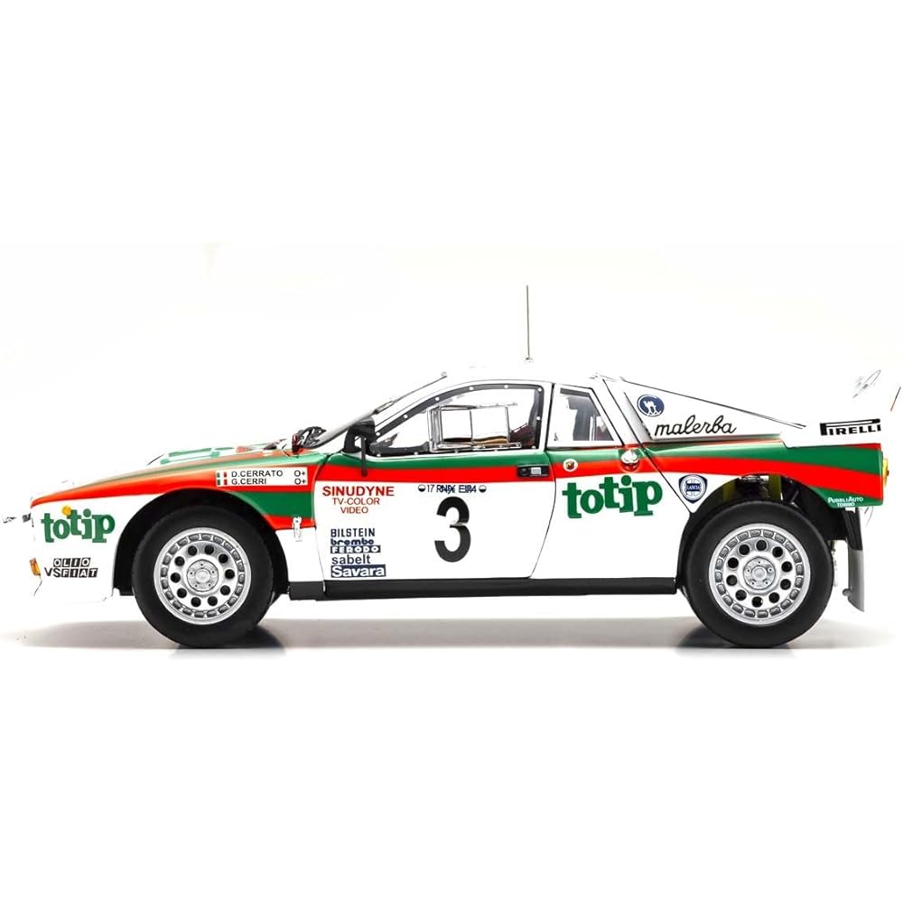 Kyosho Original 1/18 Lancia Rally 037 1985 Elbara Rally #3 Completed Product KS08306G