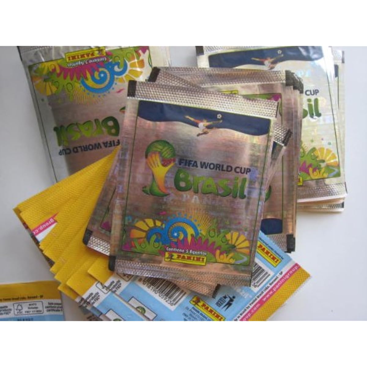 PANINI BRAZIL STICKERS 50 Packs FIFA World Cup Brasil 2014 by Panini