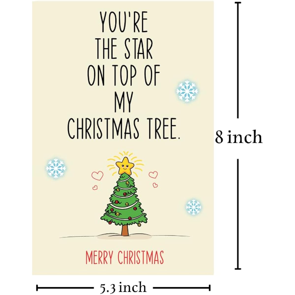 Cheerin Festive Christmas Cards with Envelopes - Deep Authentic Christmas Cards for Couples/Lover/Fiancée - A Memorable Christmas Experience for Husband/Wife/Boyfriend/Girlfriend