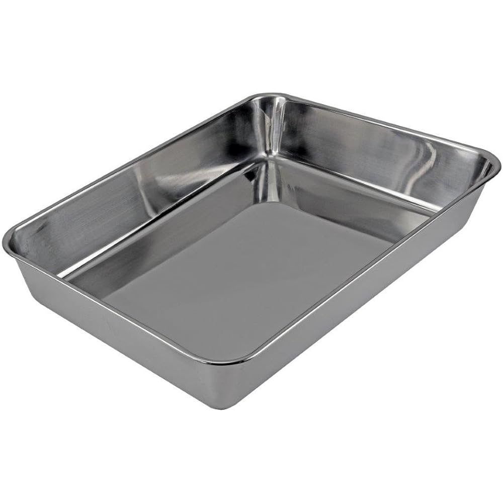 Pearl Metal 18-8 Stainless Steel Square Bat 6 pieces without handle (R-10004)