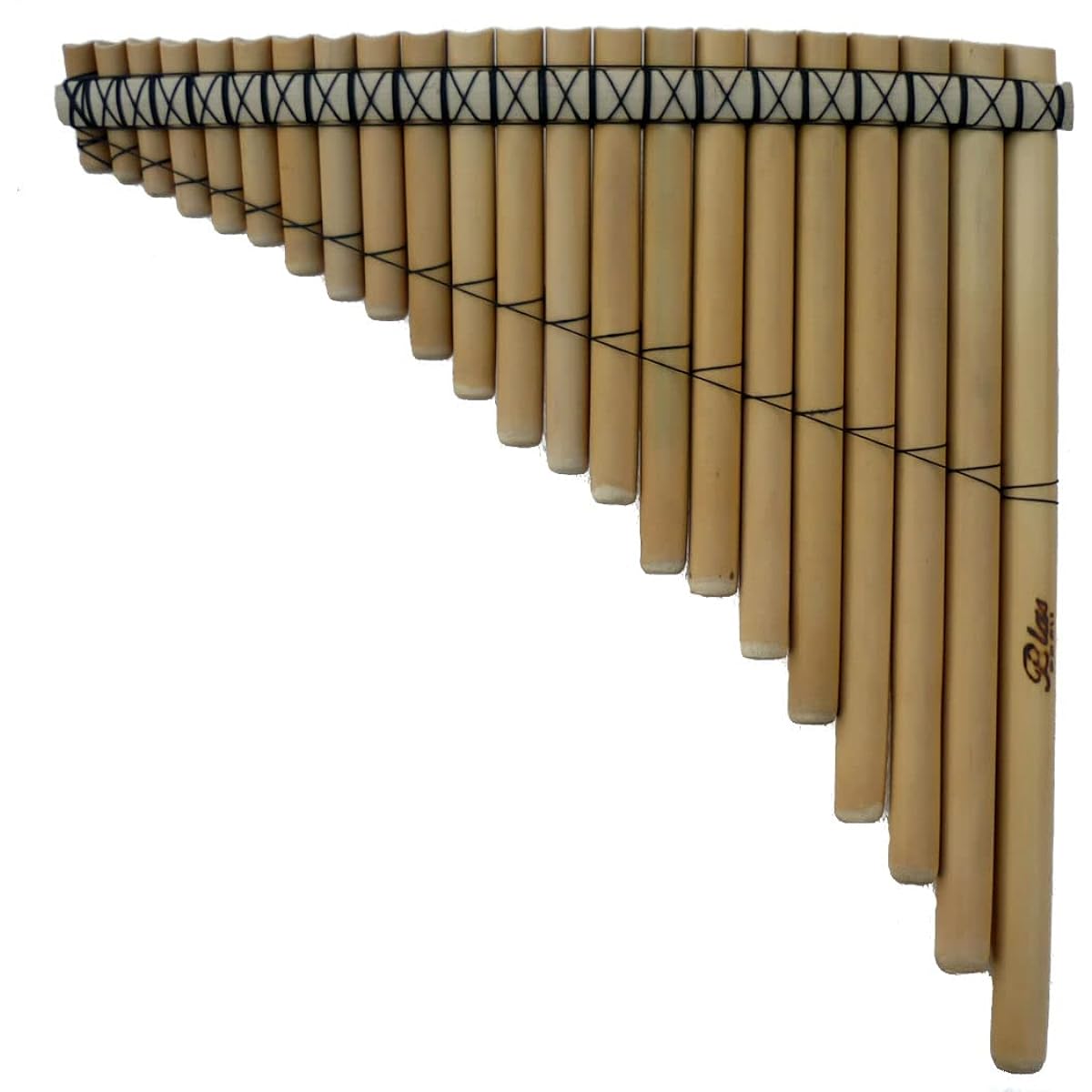 Left Bass Folklore Instrument Pan Flute Sampogna PAN-21 33cm 22 tubes