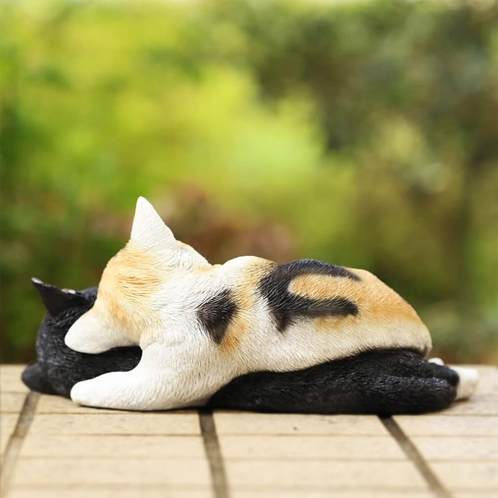 Devalier ca82 M [Genuine Product] Cat Figurine, Calico Cat, Hachiware, Resin Gift, Perfect Present