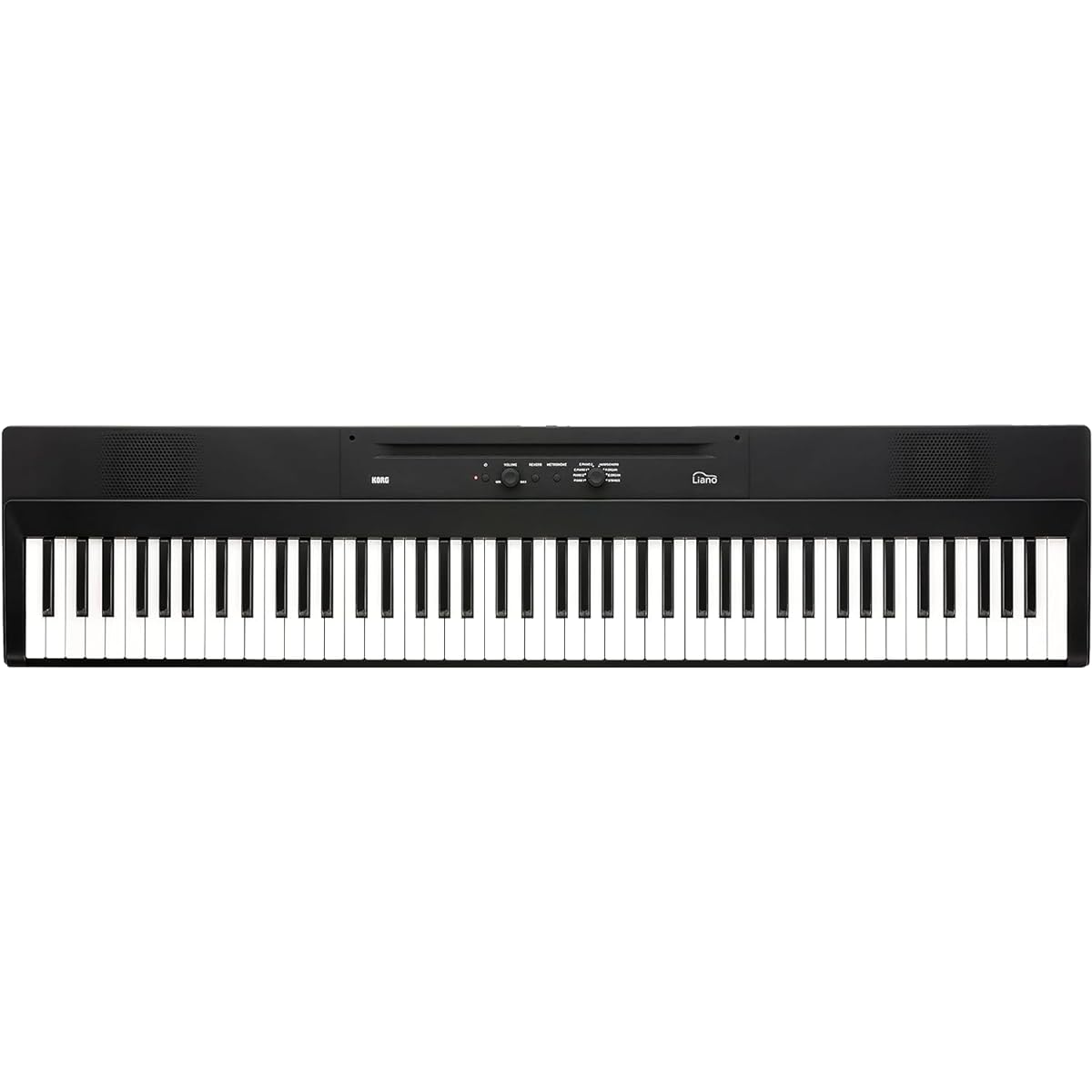 KORG Electronic Piano 88 Keys Liano L1SP Thinness 7cm 6kg Lightweight Body Easy to Play Light Touch Keyboard Stand and Pedal Included Black