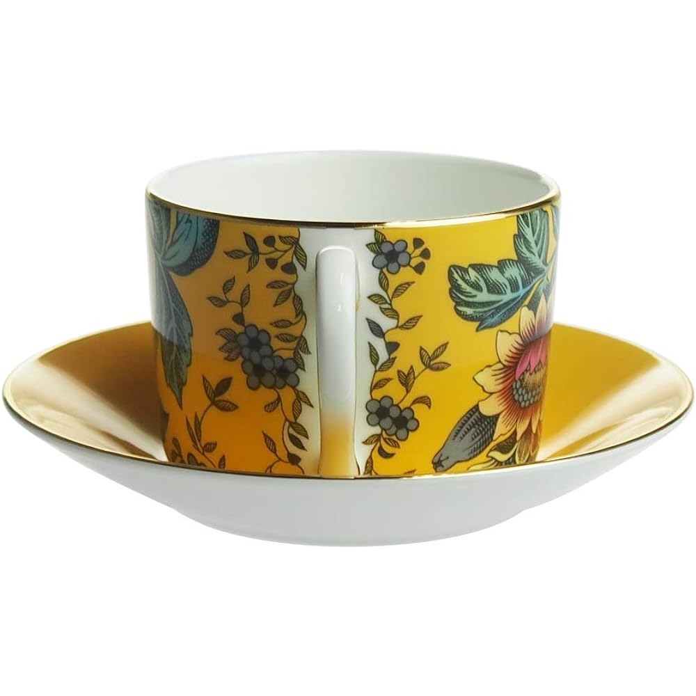 Wedgwood Wanderlust Yellow Tonkin Tea Cup Saucer [Parallel Import]