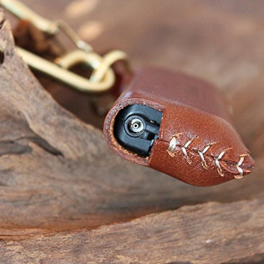 What will be will be SOTO Slide Gas Torch Handmade Genuine Leather Cover Outdoor Camping Leather Color (Light Brown) Stitching (Light Brown)