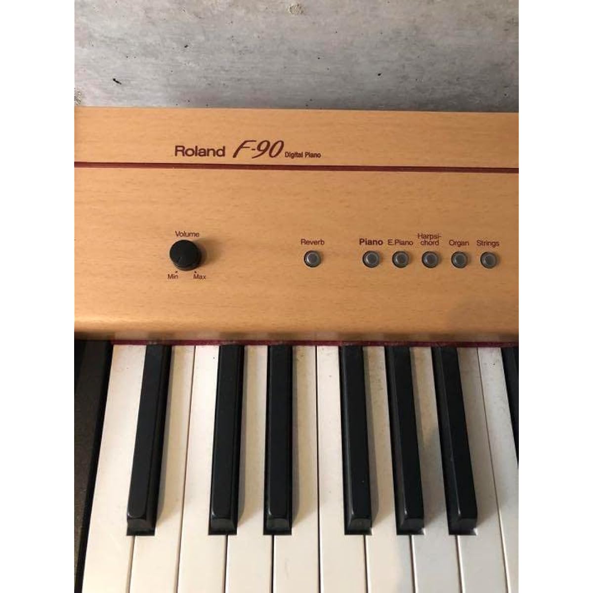 Roland F-90 Digital Piano with legs and pedals