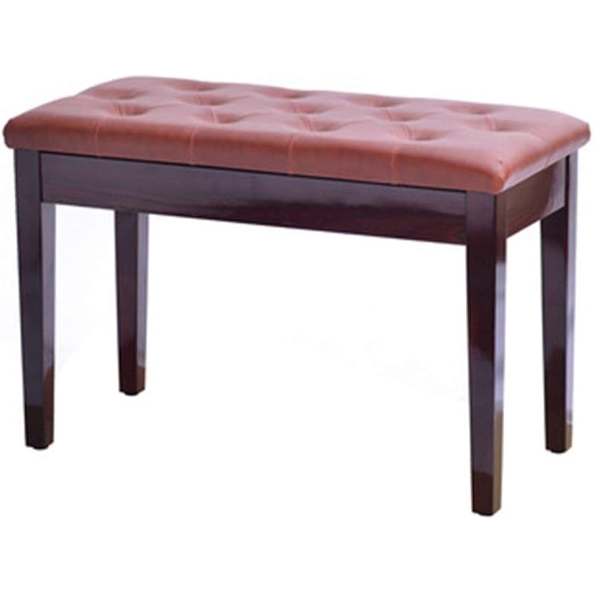 Piano Bench Bookshelf with Solid Wood Piano Stool Comfortable Seating Experience (Color : Brown, Size : 76x36x48cm)