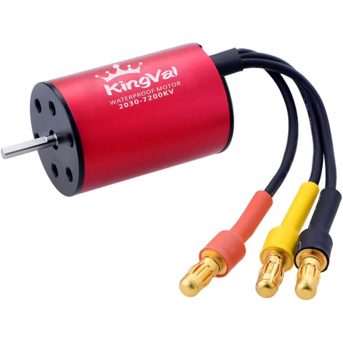 KingVal Replacement 2030 7200KV Waterproof Brushless Motor Shaft 2mm Compatible with 1/18 1/20 RC Car