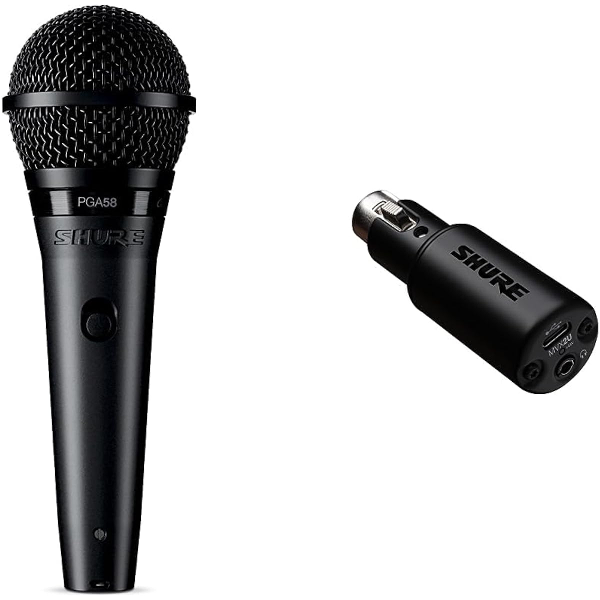 SHURE Dynamic Vocal Microphone with 1/4" Phone Cable PGA58-QTR [Official Japanese Product]