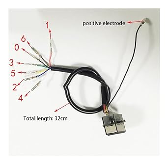 Speed Display Meter Universal Motorcycle Scooter Gear Indicator Electric Bicycle Car Truck 0-6 Speed Display Meter Auto Replacement Parts Blue