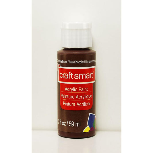 Craft Smart Acrylic Paint 2 fl oz. 1 Bottle of 40+ Colors. Brown 1001