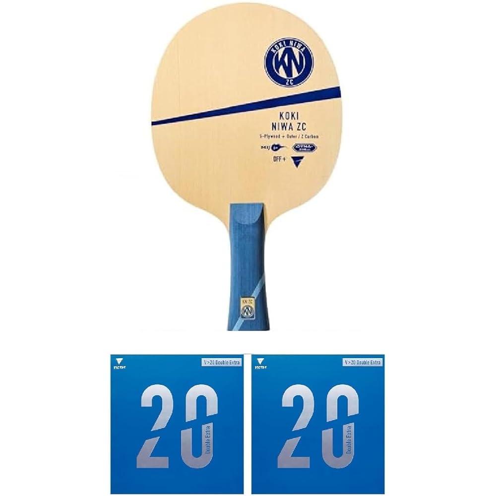 VICTAS Table Tennis Racket Attack Shakehand Racket Koki Niwa ZC Single Item/Rubber Set