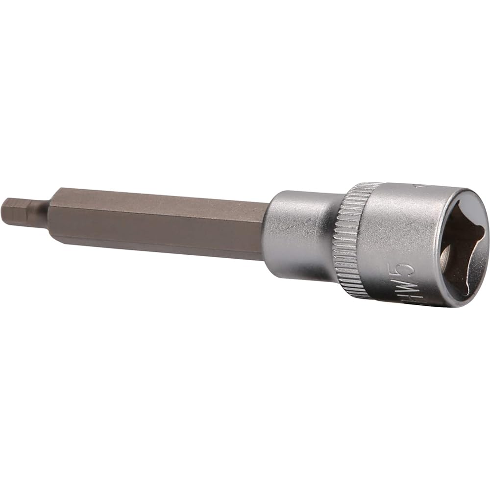 KS Tools 1/2" Hex Bit Socket Length 100mm 5mm BT022870